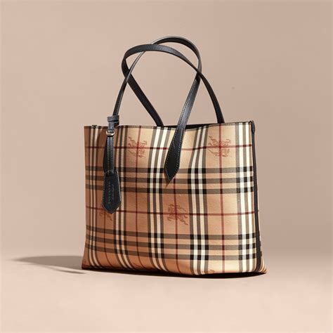 burberry reversible check tote|burberry haymarket check tote.